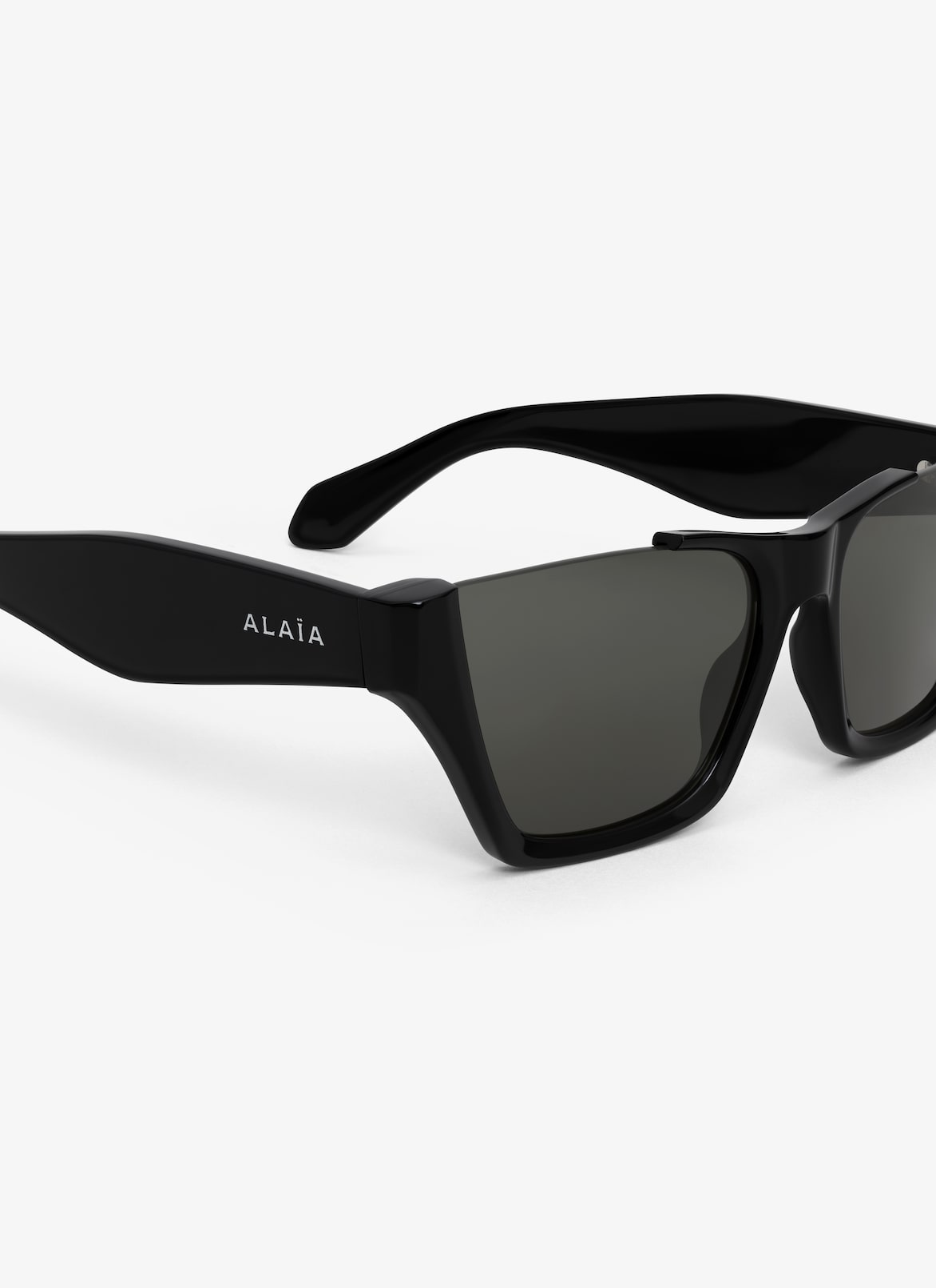 RECTANGULAR SUNGLASSES ALAÏA BLACK RECTANGULAR SUNGLASSES